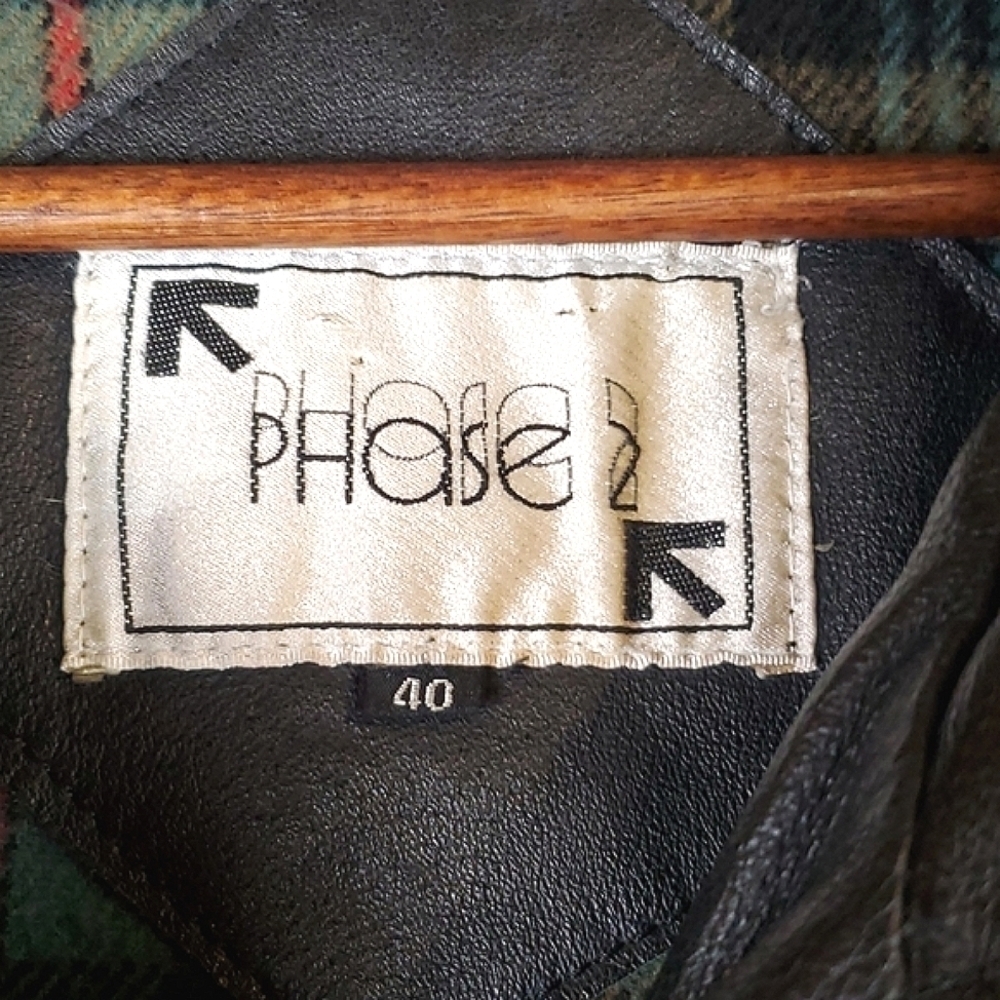 Vintage Phase 2 Black Leather Jacket - Picture 4 of 11